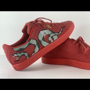 Puma Clyde Snake Embroidery Men's Size 12